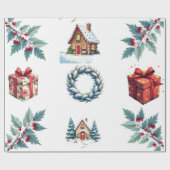 Wrapping paper - Christmas themed Geschenkpapier (Flach)