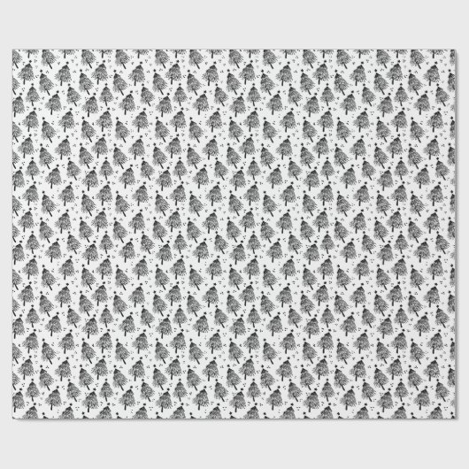 Wrapping Paper - Christmas Trees Pattern Geschenkpapier (Flach)