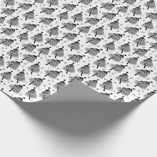 Wrapping Paper - Christmas Trees Pattern Geschenkpapier (Ecke)