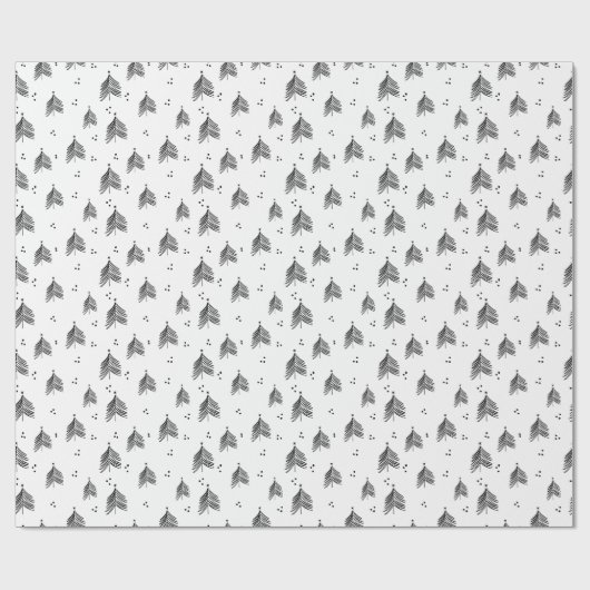Wrapping Paper - Christmas Trees Pattern Geschenkpapier (Flach)