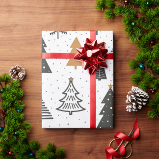 Wrapping Paper Christmas Winter Christmas Tree Geschenkpapier