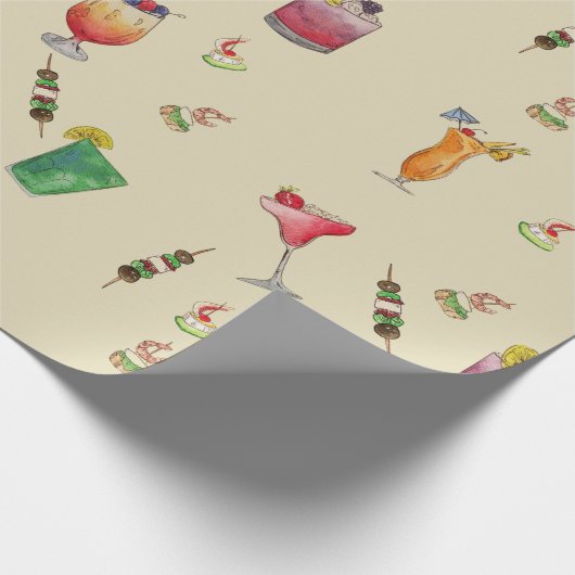 Wrapping Paper Cocktail Geschenkpapier (Ecke)