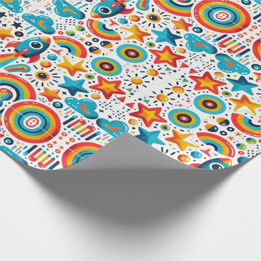 Wrapping Paper "Cosmic Celebration" Geschenkpapier (Ecke)