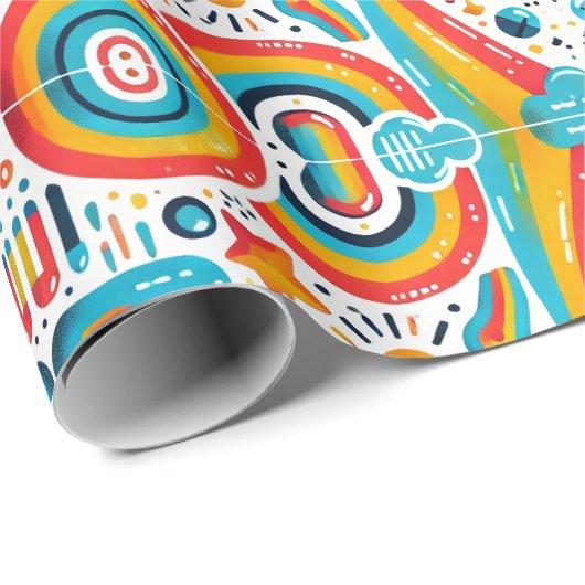 Wrapping Paper "Cosmic Celebration" Geschenkpapier (Rolleneckpunkt)