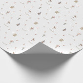 Wrapping Paper - Cute Circus Animals Pattern Geschenkpapier (Ecke)