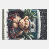 Wrapping Paper Decoupage 3 Highland Cow Set Geschenkpapier Set (Vorderseite 2)