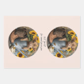 Wrapping Paper Decoupage Highland Cows 11" Geschenkpapier Set (Vorderseite 3)