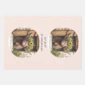 Wrapping Paper Decoupage Highland Cows 11" Geschenkpapier Set (Vorderseite)