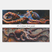 Wrapping Paper Decoupage Sea World Octopus Drawers Geschenkpapier Set (Vorderseite 3)