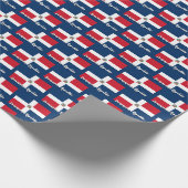 Wrapping Paper der Dominikanischen Republik, domin Geschenkpapier (Ecke)