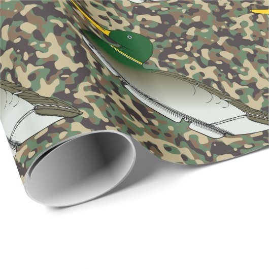 Wrapping Paper der Duck Woodland Camouflage Geschenkpapier (Rolleneckpunkt)