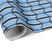Wrapping Paper der Flagge von Botswana Geschenkpapier (Rolleneckpunkt)
