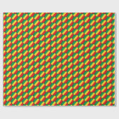 Wrapping Paper der Honeycomb-Flagge des Kongo-Braz Geschenkpapier (Flach)
