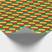 Wrapping Paper der Honeycomb-Flagge des Kongo-Braz Geschenkpapier (Ecke)