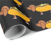 Wrapping Paper der Hot Dog-Dackel Geschenkpapier (Rolleneckpunkt)