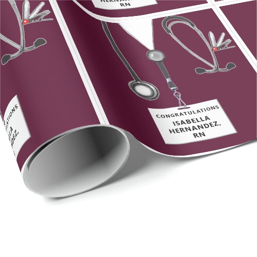 Wrapping Paper der Krankenpflegepartei Geschenkpapier (Rolleneckpunkt)