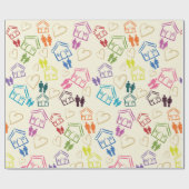 Wrapping Paper der Liebe Geschenkpapier (Flach)