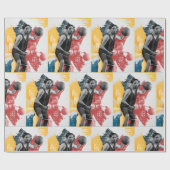 Wrapping Paper der männlichen Basketball-Fitness Geschenkpapier (Flach)