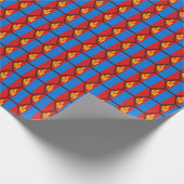 Wrapping Paper der Mongolei Flag Honeycomb Geschenkpapier (Ecke)