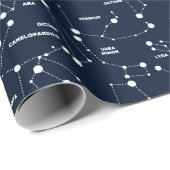 Wrapping Paper der Sternkonstellationen Geschenkpapier (Rolleneckpunkt)