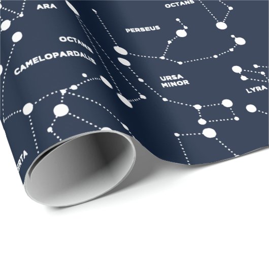 Wrapping Paper der Sternkonstellationen Geschenkpapier (Rolleneckpunkt)