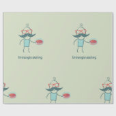 Wrapping Paper des Bioengineering Scientists Geschenkpapier (Flach)