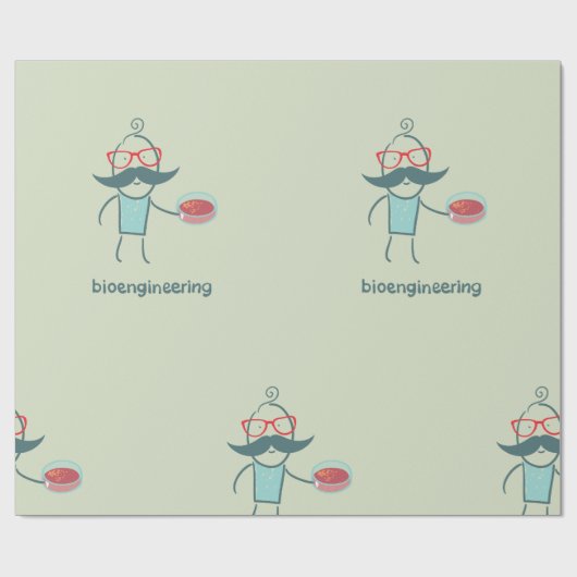 Wrapping Paper des Bioengineering Scientists Geschenkpapier (Flach)