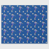 Wrapping Paper des Fußballspielers Geschenkpapier (Flach)