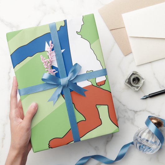 Wrapping Paper des nationalen Fußballspielers Geschenkpapier