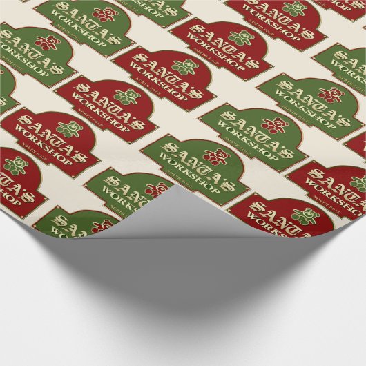 Wrapping Paper des Weihnachtswerkstätten Geschenkpapier (Ecke)