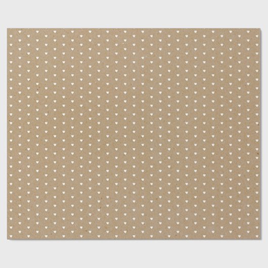 Wrapping Paper des weißen Herzens Geschenkpapier (Flach)