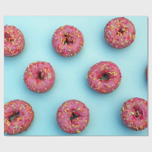 Wrapping Paper Donuts Donuts Donuts Geschenkpapier (Flach)