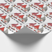 Wrapping Paper - Drei Weihnachtsgnomen Geschenkpapier (Ecke)
