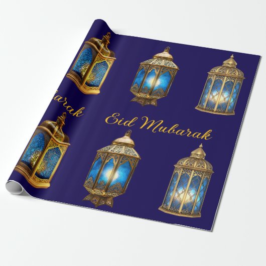 Wrapping Paper-Eid Mubarak Wrapping Paper Geschenkpapier (Ungerollt)