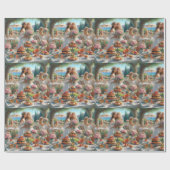 Wrapping Paper einer Hochzeitspartei Geschenkpapier (Flach)