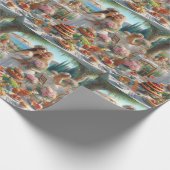 Wrapping Paper einer Hochzeitspartei Geschenkpapier (Ecke)