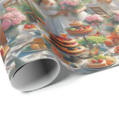 Wrapping Paper einer Hochzeitspartei Geschenkpapier (Rolleneckpunkt)