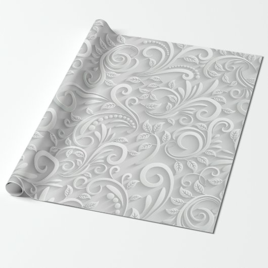 Wrapping Paper "ELEGANT 3D WINTER" Geschenkpapier (Ungerollt)