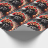 Wrapping Paper Extravagant Christmas Newfie Geschenkpapier (Ecke)