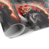Wrapping Paper Extravagant Christmas Newfie Geschenkpapier (Rolleneckpunkt)