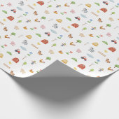 Wrapping Paper - Farm Life Animals & Elements. Geschenkpapier (Ecke)