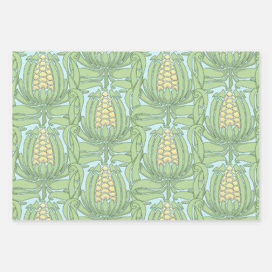 Wrapping Paper (Flachblatt) für saisonales Set Set Geschenkpapier Set (Vorderseite)