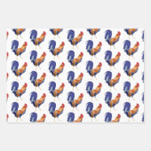 Wrapping Paper (Flachblatt) von Rooster Stripes Se Geschenkpapier Set (Vorderseite)