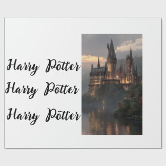 Wrapping Paper Flat Sheet Harry Potter Geschenkpapier