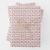 Wrapping Paper Flat Sheet - Red Theme Geschenkpapier Set (Beispiel)