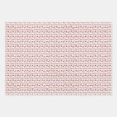 Wrapping Paper Flat Sheet - Red Theme Geschenkpapier Set (Vorderseite 3)