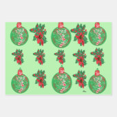 Wrapping Paper Flat Sheet Set 3: Christmas Geschenkpapier Set (Vorderseite)