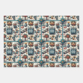 Wrapping Paper Flat Sheet Set 3 für Weihnachten Geschenkpapier Set (Vorderseite)
