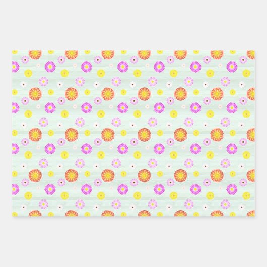 Wrapping Paper Flat Sheet Set 3 Geschenkpapier Set (Vorderseite 3)