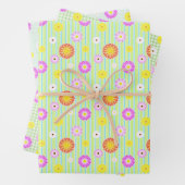 Wrapping Paper Flat Sheet Set 3 Geschenkpapier Set (Beispiel)